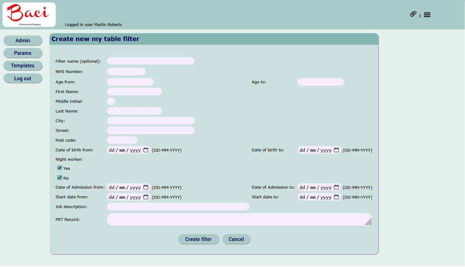 BACI User Permissions - Granular Access Control