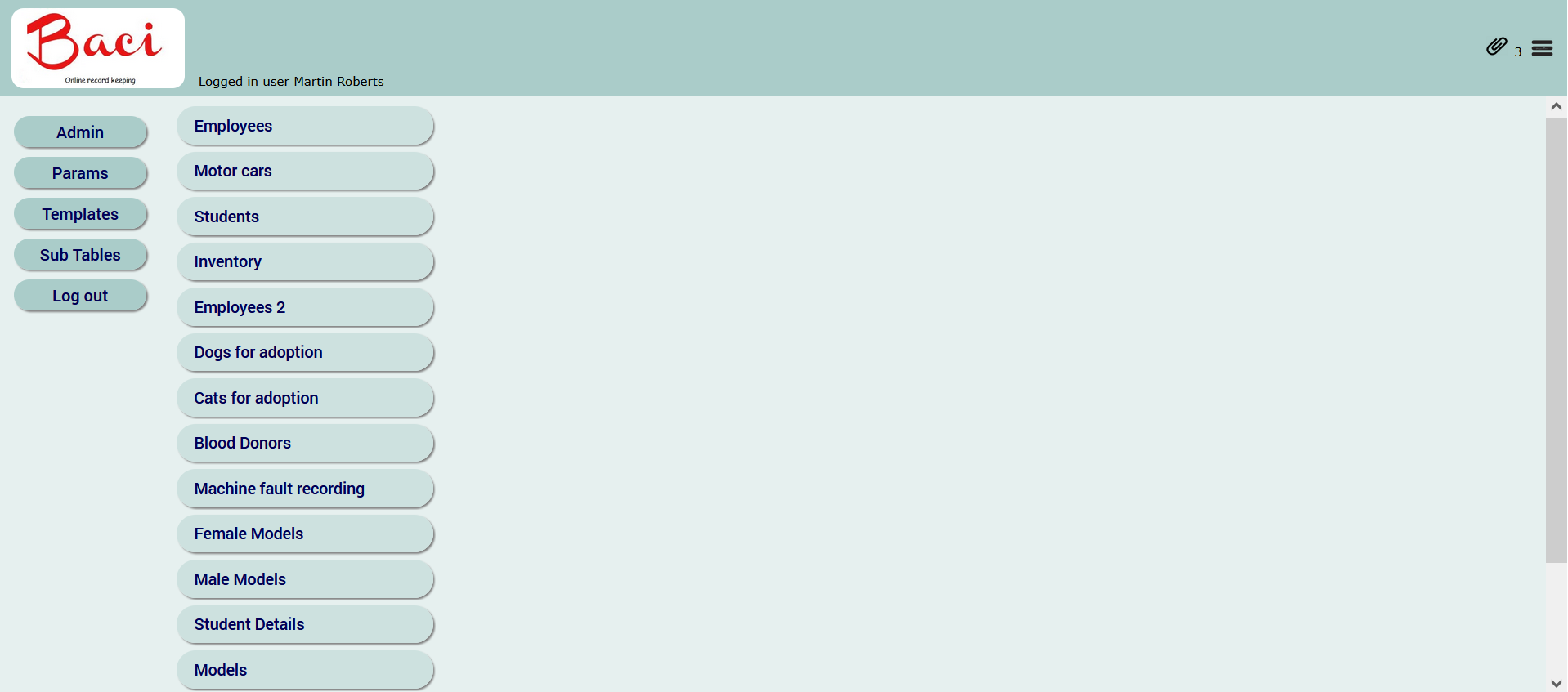 BACI Attachments System - Record Documents