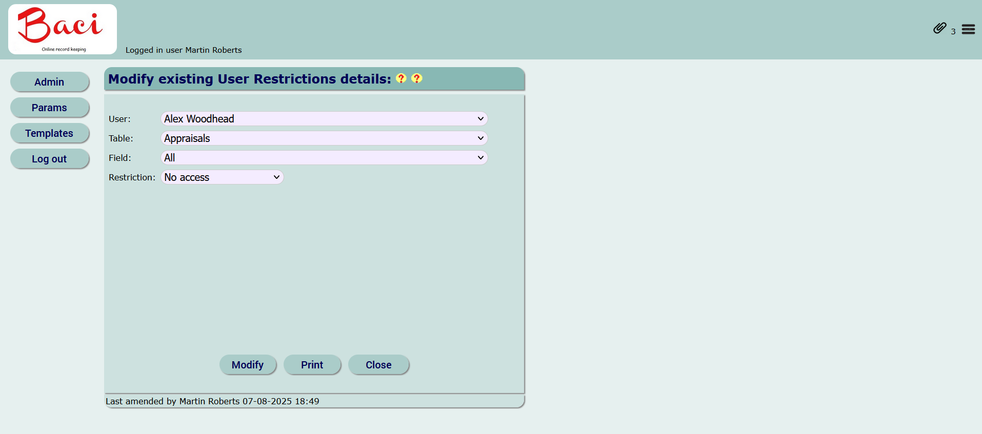 BACI Sub Tables - Hierarchical Data Organization